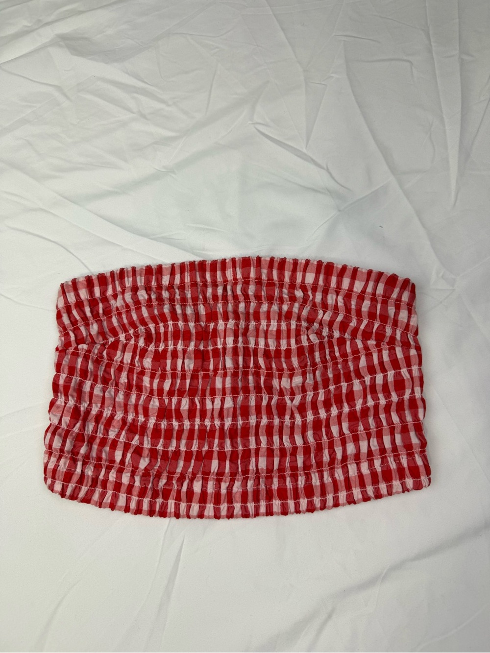 Universal Thread Red and White Smocked Mini Skirt